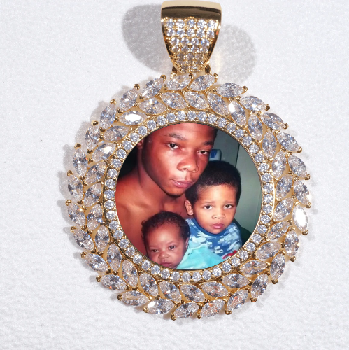 Large 3D Wheat Ear Custom Picture Pendant