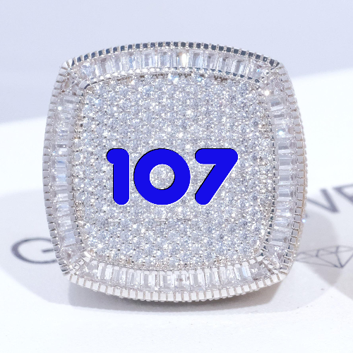 CUSTOM LETTER 3D ICED RING