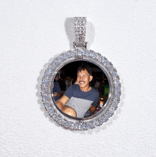 3D Spinning 2-Faced Custom Picture Pendant