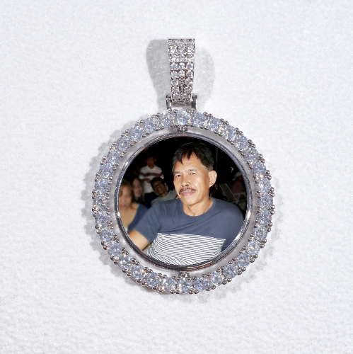3D Spinning 2-Faced Custom Picture Pendant