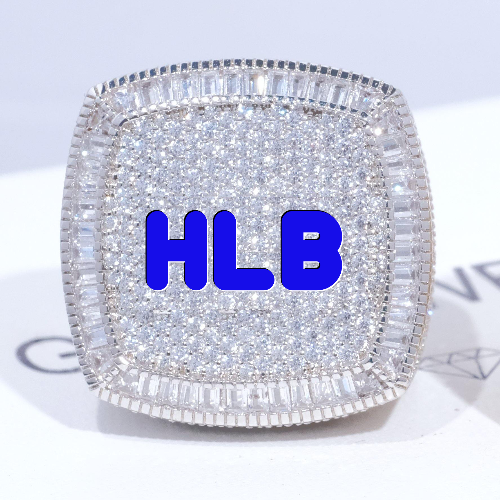 CUSTOM LETTER 3D ICED RING