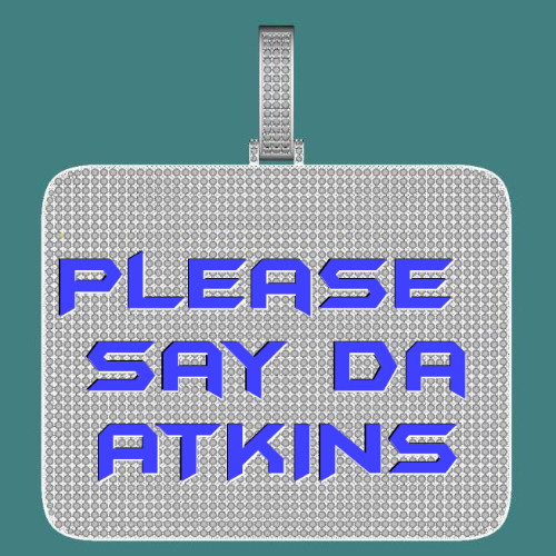 CUSTOM LETTER NECKLACE 3D BIG SQUARE