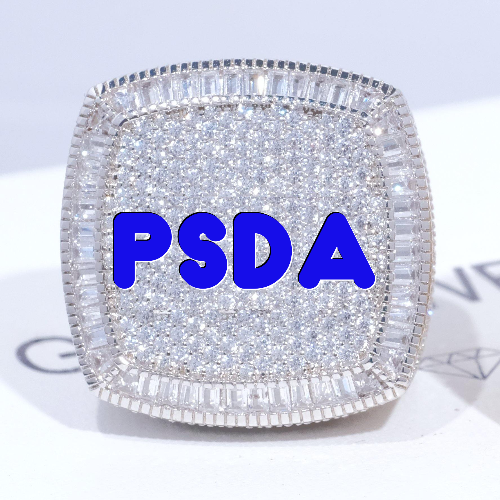 CUSTOM LETTER 3D ICED RING