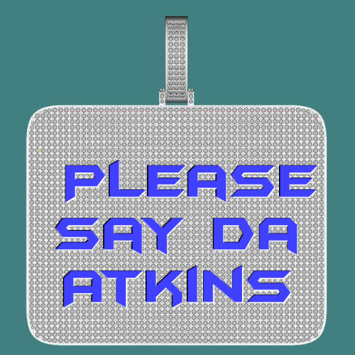 CUSTOM LETTER NECKLACE 3D BIG SQUARE