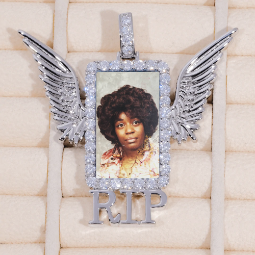 RIP WING 3D CUSTOM PICTURE PENDANT