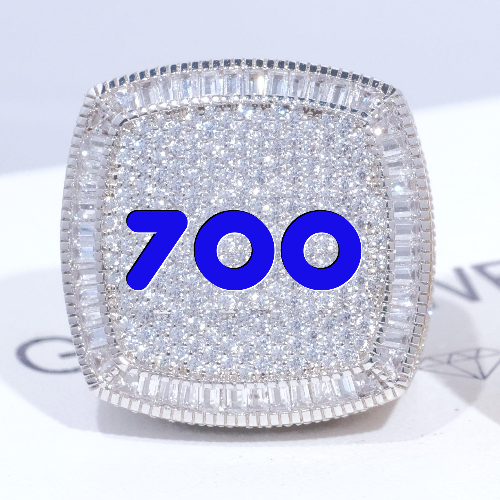 CUSTOM LETTER 3D ICED RING