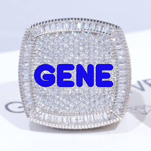 CUSTOM LETTER 3D ICED RING