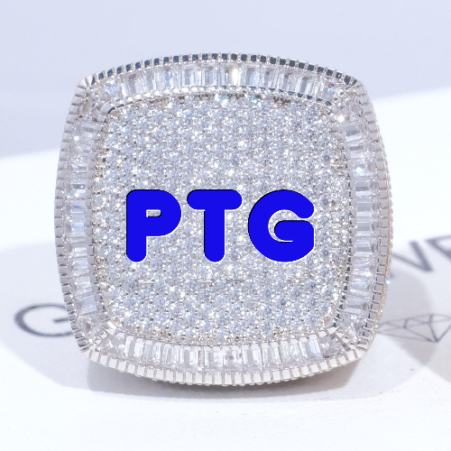 CUSTOM LETTER 3D ICED RING