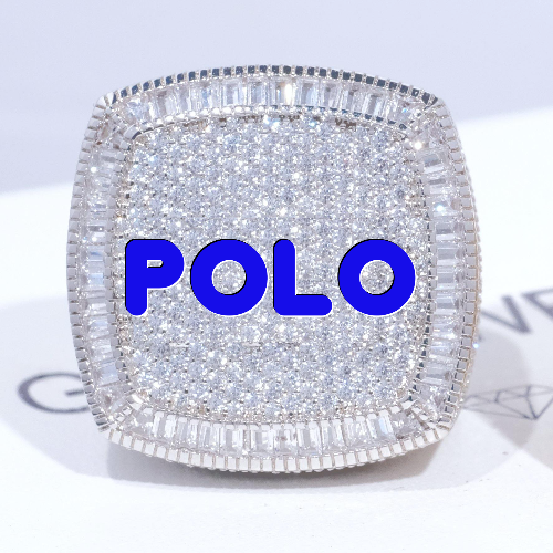 CUSTOM LETTER 3D ICED RING