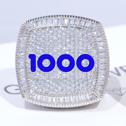 CUSTOM LETTER 3D ICED RING