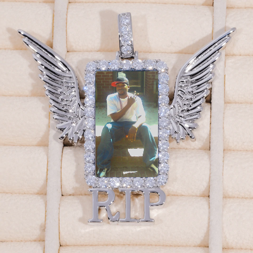 RIP WING 3D CUSTOM PICTURE PENDANT