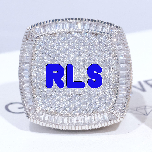 CUSTOM LETTER 3D ICED RING