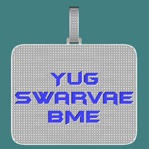 CUSTOM LETTER NECKLACE 3D BIG SQUARE