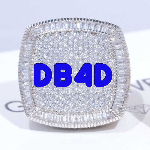 CUSTOM LETTER 3D ICED RING