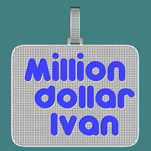 CUSTOM LETTER NECKLACE 3D BIG SQUARE