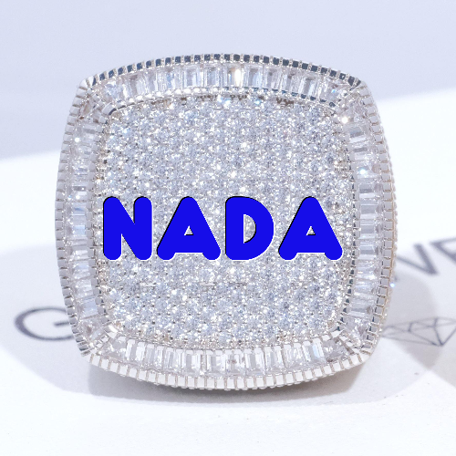 CUSTOM LETTER 3D ICED RING