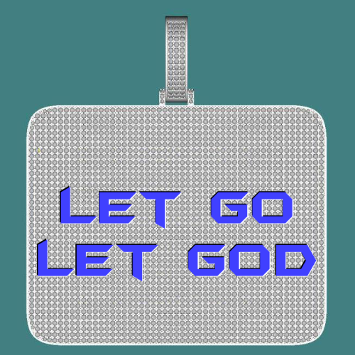 CUSTOM LETTER NECKLACE 3D BIG SQUARE