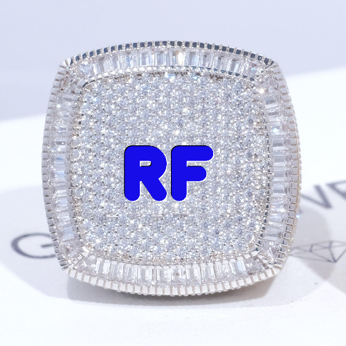 CUSTOM LETTER 3D ICED RING