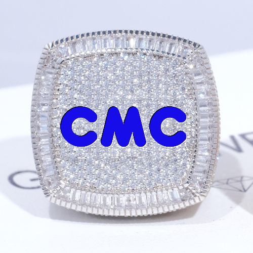 CUSTOM LETTER 3D ICED RING