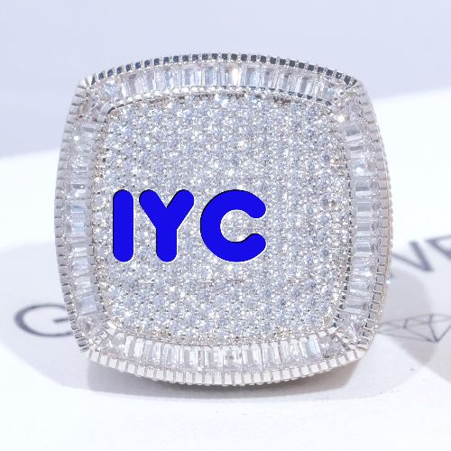 CUSTOM LETTER 3D ICED RING