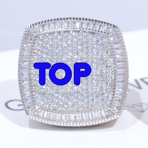 CUSTOM LETTER 3D ICED RING