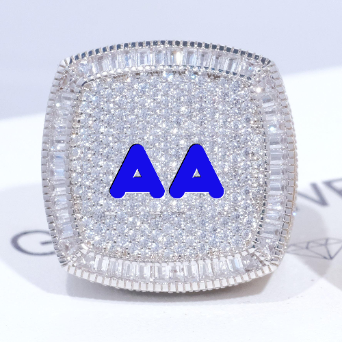 CUSTOM LETTER 3D ICED RING