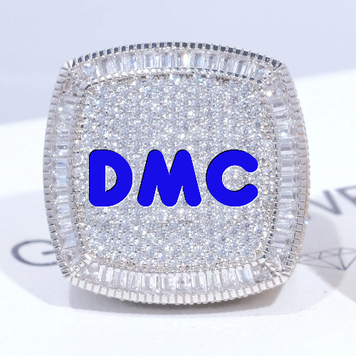 CUSTOM LETTER 3D ICED RING