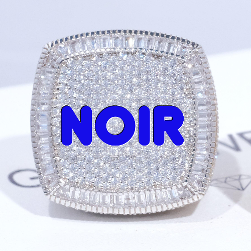 CUSTOM LETTER 3D ICED RING