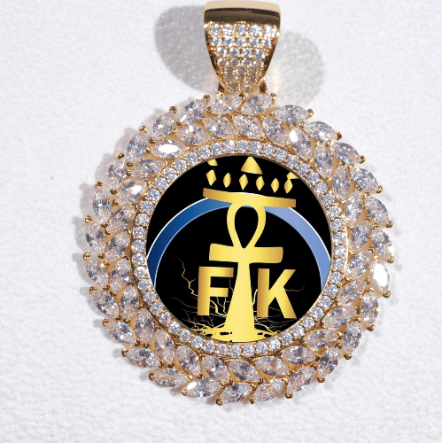 Large 3D Wheat Ear Custom Picture Pendant