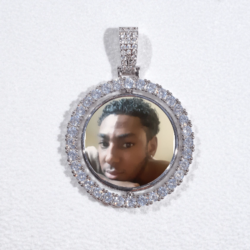 3D Spinning 2-Faced Custom Picture Pendant