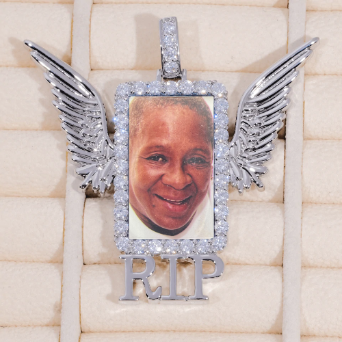 RIP WING 3D CUSTOM PICTURE PENDANT