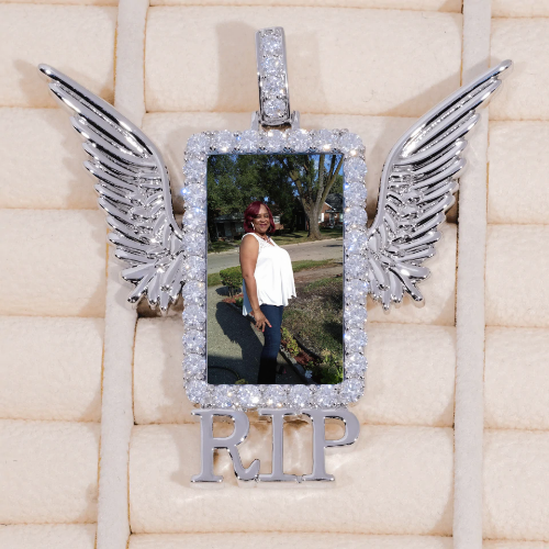 RIP WING 3D CUSTOM PICTURE PENDANT