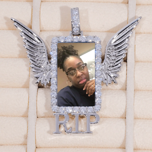 RIP WING 3D CUSTOM PICTURE PENDANT