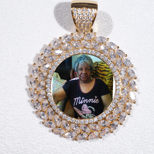 Large 3D Wheat Ear Custom Picture Pendant