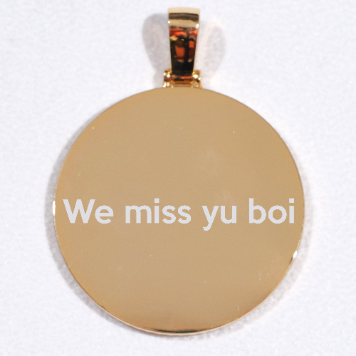 MEDIUM 3D CIRCLE CUSTOM PICTURE PENDANT