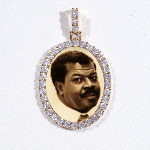 3D Oval Custom Picture Pendant