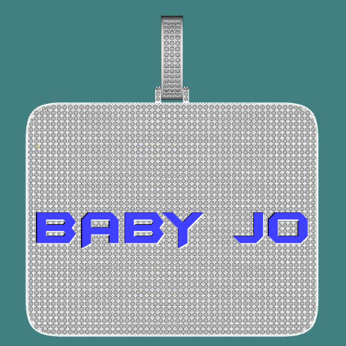 CUSTOM LETTER NECKLACE 3D BIG SQUARE