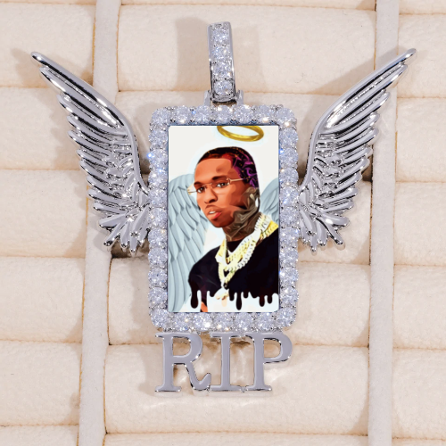 RIP WING 3D CUSTOM PICTURE PENDANT
