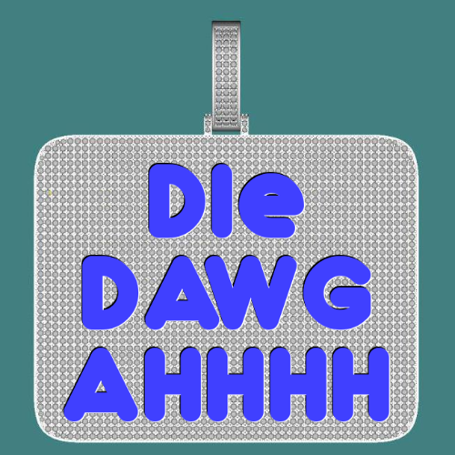 CUSTOM LETTER NECKLACE 3D BIG SQUARE