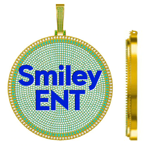 CUSTOM LETTER NECKLACE 3D BIG DISC