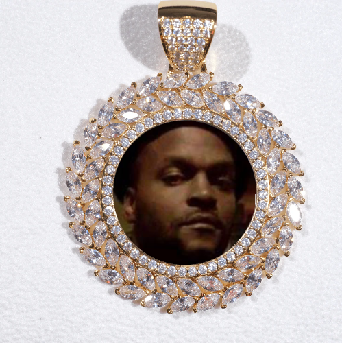 Large 3D Wheat Ear Custom Picture Pendant