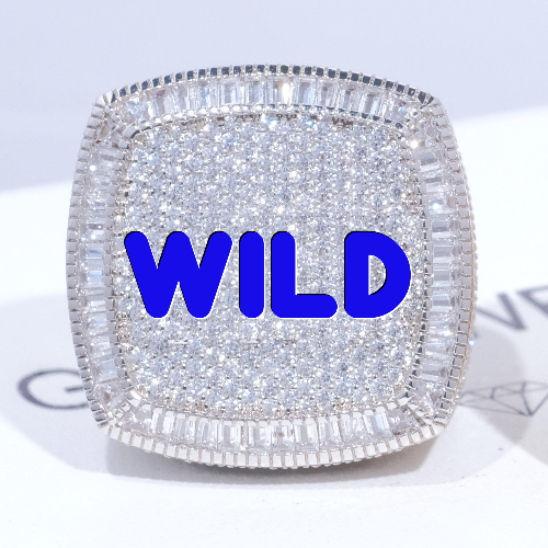 CUSTOM LETTER 3D ICED RING