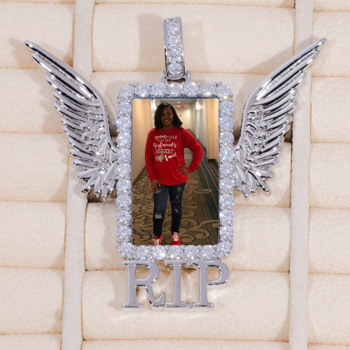 RIP WING 3D CUSTOM PICTURE PENDANT