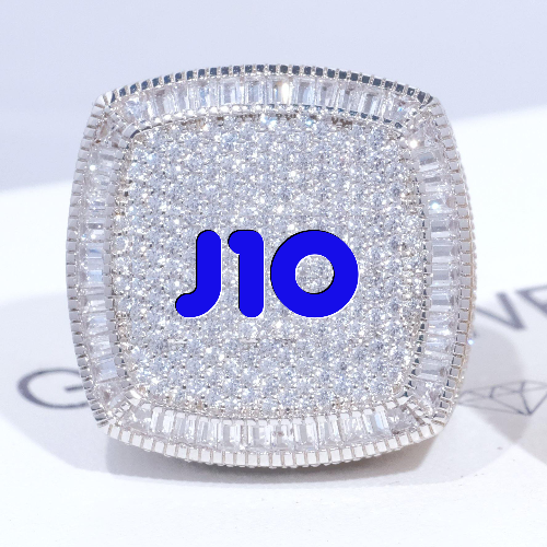 CUSTOM LETTER 3D ICED RING