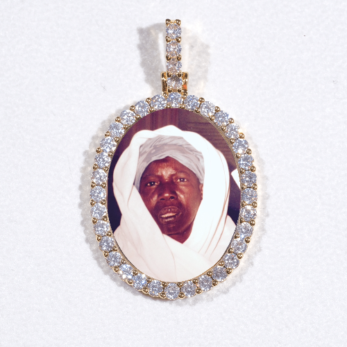 3D Oval Custom Picture Pendant