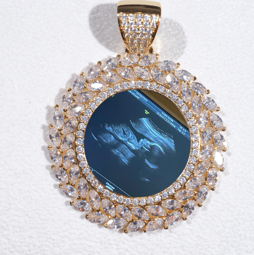Large 3D Wheat Ear Custom Picture Pendant