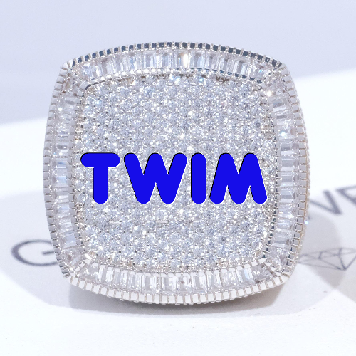 CUSTOM LETTER 3D ICED RING