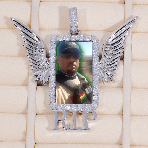RIP WING 3D CUSTOM PICTURE PENDANT