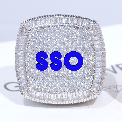 CUSTOM LETTER 3D ICED RING