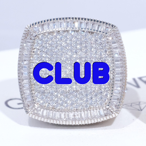 CUSTOM LETTER 3D ICED RING